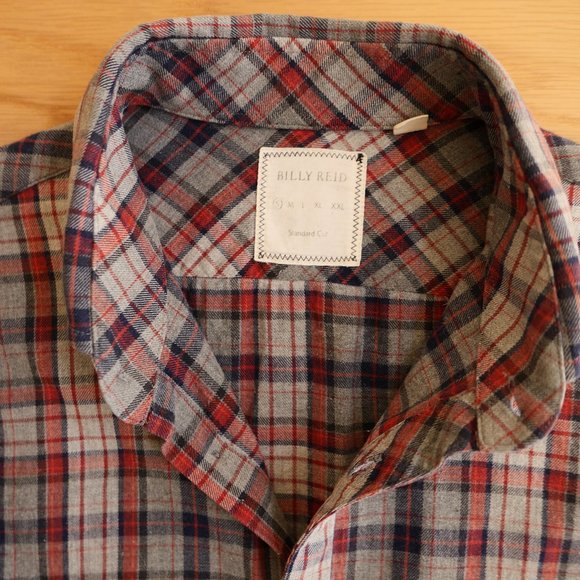 Billy Reid Long Sleeve Button Down Plaid Shirt - Picture 3 of 6